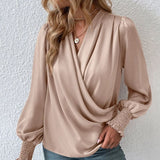 Eva Blouse | Elegant Long-Sleeve Wrap Blouse 1