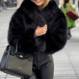 Faux Fur Jacket Women, Fluffy Outerwear for Stylish Comfort - Elegant Cozy Coat for All Occasions 6