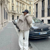 Faux Fur Jacket Women, Fluffy Outerwear for Stylish Comfort - Elegant Cozy Coat for All Occasions 8