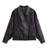 Faux Suede Bomber Jacket with Modern Utility Fit 0