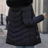 Florence | Elegant Quilted Puffer Coat with Faux-Fur Hood - Lumina 5