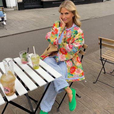 Women’s Elegant Floral Jacket - Yrsa 3