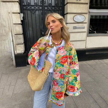 Women’s Elegant Floral Jacket - Yrsa 1