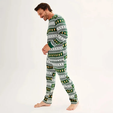 Gingerbread Man Vintage Print Christmas Pajamas Family Set 2025 New Year Men Women Kids Baby Gog Clothes Xmas Home Loungewear 4