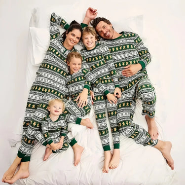 Gingerbread Man Vintage Print Christmas Pajamas Family Set 2025 New Year Men Women Kids Baby Gog Clothes Xmas Home Loungewear 6