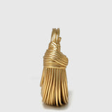 Golden Twisted Hoop Bag 3