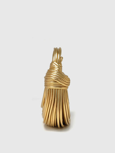 Golden Twisted Hoop Bag 3