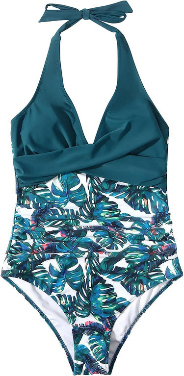 Halter Neck Backless V-Neck Swimsuit for Women 6