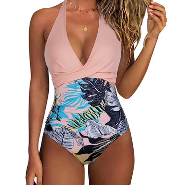 Halter Neck Backless V-Neck Swimsuit for Women 9