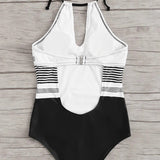 Halter Neck Swimsuit with Padding for Enhanced Support 7