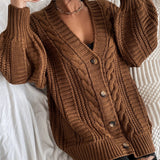 Hearthside Cable Knit Slouch Cardigan 2