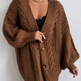 Hearthside Cable Knit Slouch Cardigan 4