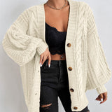 Hearthside Cable Knit Slouch Cardigan 6