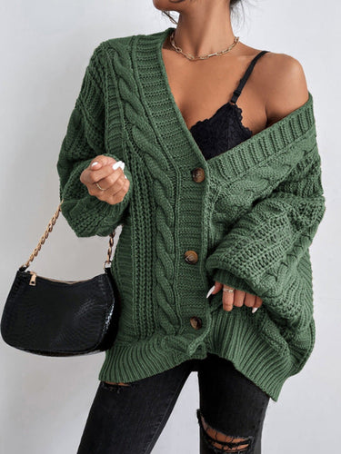 Hearthside Cable Knit Slouch Cardigan 8