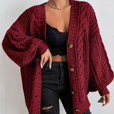 Hearthside Cable Knit Slouch Cardigan 9