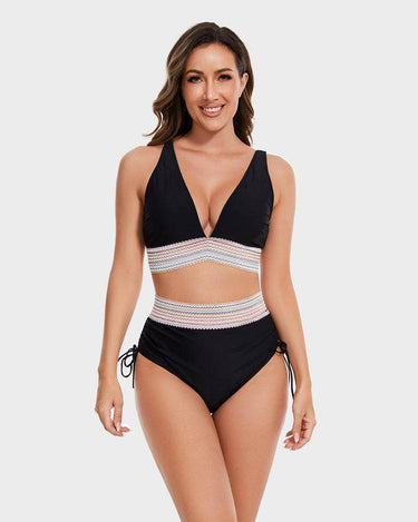 High-Waisted Tummy Control Bikini Set 5