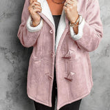 Hooded Coat in Soft Cashmere Feel Fabric 1