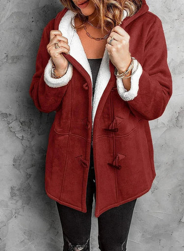Hooded Coat in Soft Cashmere Feel Fabric 2