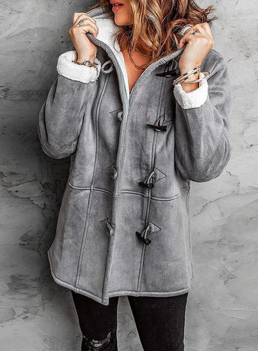Hooded Coat in Soft Cashmere Feel Fabric 4