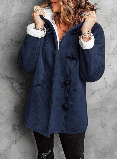 Hooded Coat in Soft Cashmere Feel Fabric 9