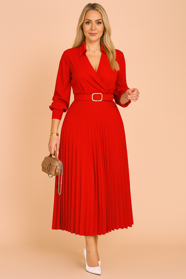 Isabella | Elegant midi summer dress in strong sizes 0