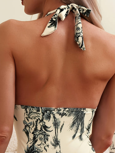 Jardim Print V-Neck Swimsuit with Tummy Control 2