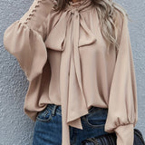 Jude Blouse | Elegant Ruffle Tie-Neck Blouse 1
