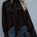 Jude Blouse | Elegant Ruffle Tie-Neck Blouse 2