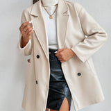 Korean-Style Wool Coat – Elegant Mid-Length Design for Chic Autumn & Winter Wear 4