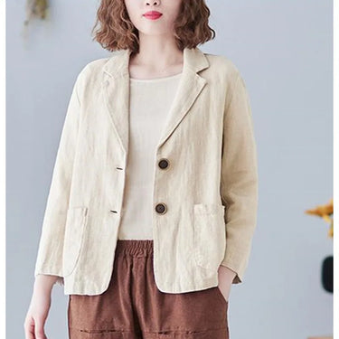 Korean Style Blazer Jacket – Lightweight Loose Fit for Spring & Autumn 3