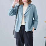 Korean Style Blazer Jacket – Lightweight Loose Fit for Spring & Autumn 4