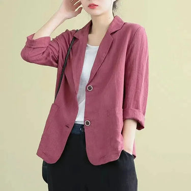 Korean Style Blazer Jacket – Lightweight Loose Fit for Spring & Autumn 5