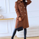 Korean Wool Coat – Double-Breasted Elegant Design for Cozy Autumn Style 3
