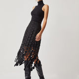 Laser Cut Multi Circle Double Layered Skirt 1