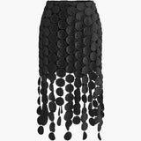Laser Cut Multi Circle Double Layered Skirt 3
