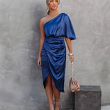Liliana - Elegant one-shoulder cocktail dress 3