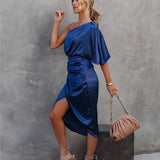 Liliana - Elegant one-shoulder cocktail dress 4