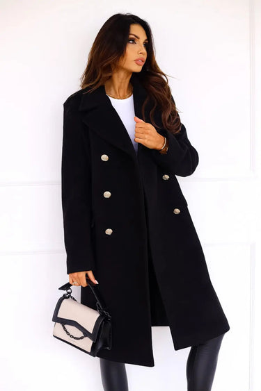 Liva | Double-breasted wool coat for women 2