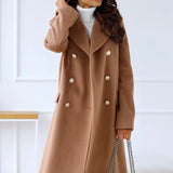 Liva | Double-breasted wool coat for women 4
