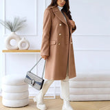 Liva | Double-breasted wool coat for women 5