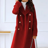 Liva | Double-breasted wool coat for women 9