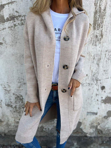 Long Knit Cardigan with Buttons – Effortless Comfort and Style 1