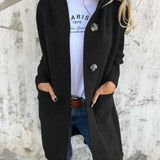 Long Knit Cardigan with Buttons – Effortless Comfort and Style 4