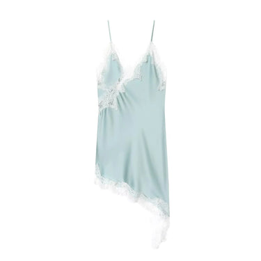MUJER Lace Slip Mini Dress Women Satin Backless Summer Dress Woman Asymmetric Party Women's Dress Sexy Beach Dresses for Women 6