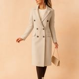 Madison Tailored Blazer Coat – Elegant Double-Breasted Winter Essential for Women 1