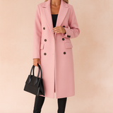 Madison Tailored Blazer Coat – Elegant Double-Breasted Winter Essential for Women 3