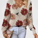 Mae™ | Elegant Sweater with Floral Pattern 1