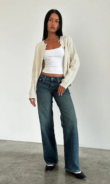 Mila | Low waist stretch denim jeans 7