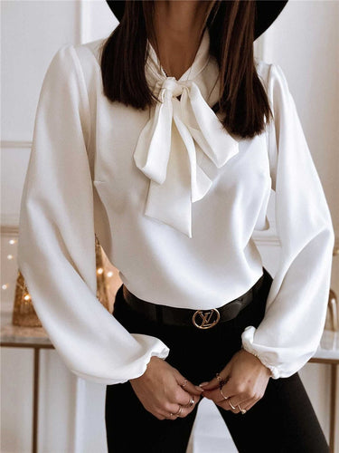 Nadeen Blouse | Elegant Bow Winter Blouse for Women 1