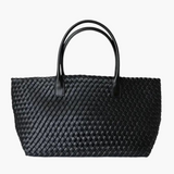 Olyndra | Tan Woven Leather Tote Bag – Effortless & Stylish 4